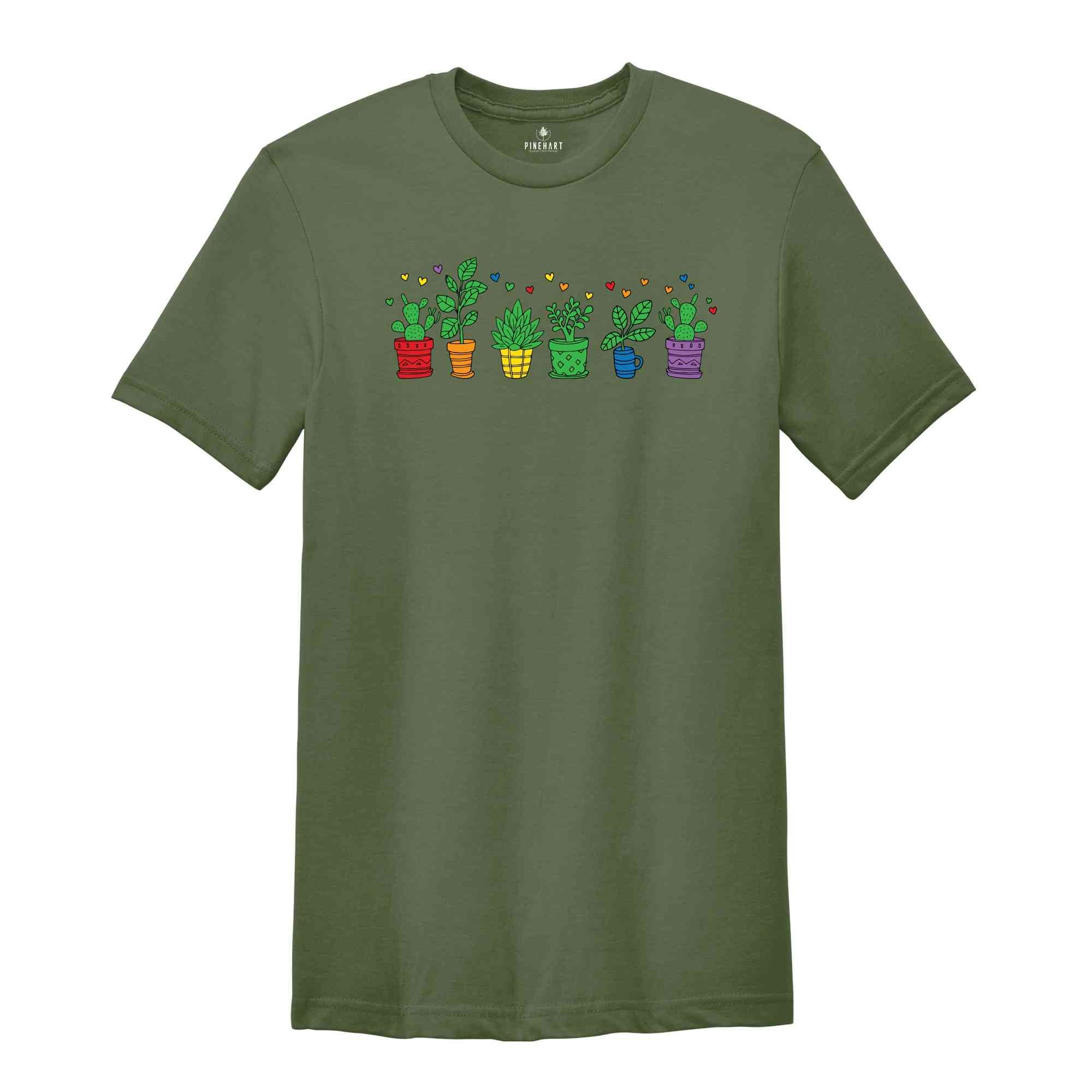 Gardener LGBT Shirt, Botaincal Shirt, Gardener Shirt, Pride Ally Shirt, Pride Month Shirt, LGBTQ Pride Shirt, Rainbow Shirt, Gay Shirt