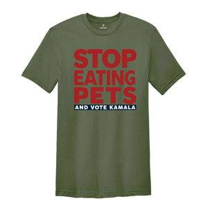 They're Eating Pets Shirt, Trump Eating Cats, Trump Eating Dogs Shirt, Funny Kamala Harris 47, Kamala Harris 2024 Presidential Shirt