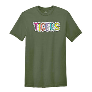 Tigers Team T-Shirt, Tigers Mascot Shirt, Tigers Fan Shirt, Football T-Shirt, Tigers Team Mascot, Tigers Mascot Tee