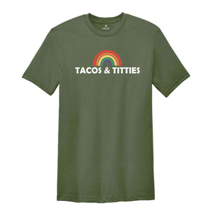 Tacos and Titties Shirt,Lesbian Pride Shirt,Lesbian Couple Gift,LGBTQ Shirt,Lesbian Gift For Girlfriend,Tacos Lover Gift,Pride Month Shirt