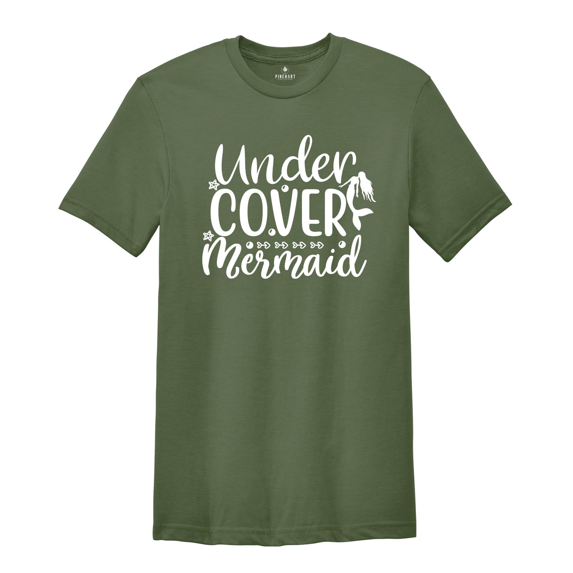 Funny Mermaid Shirts, Undercover Mermaid Shirt, Adult Mermaid Shirts, Mermaid Joke Shirts, Mermaid Mom Shirts