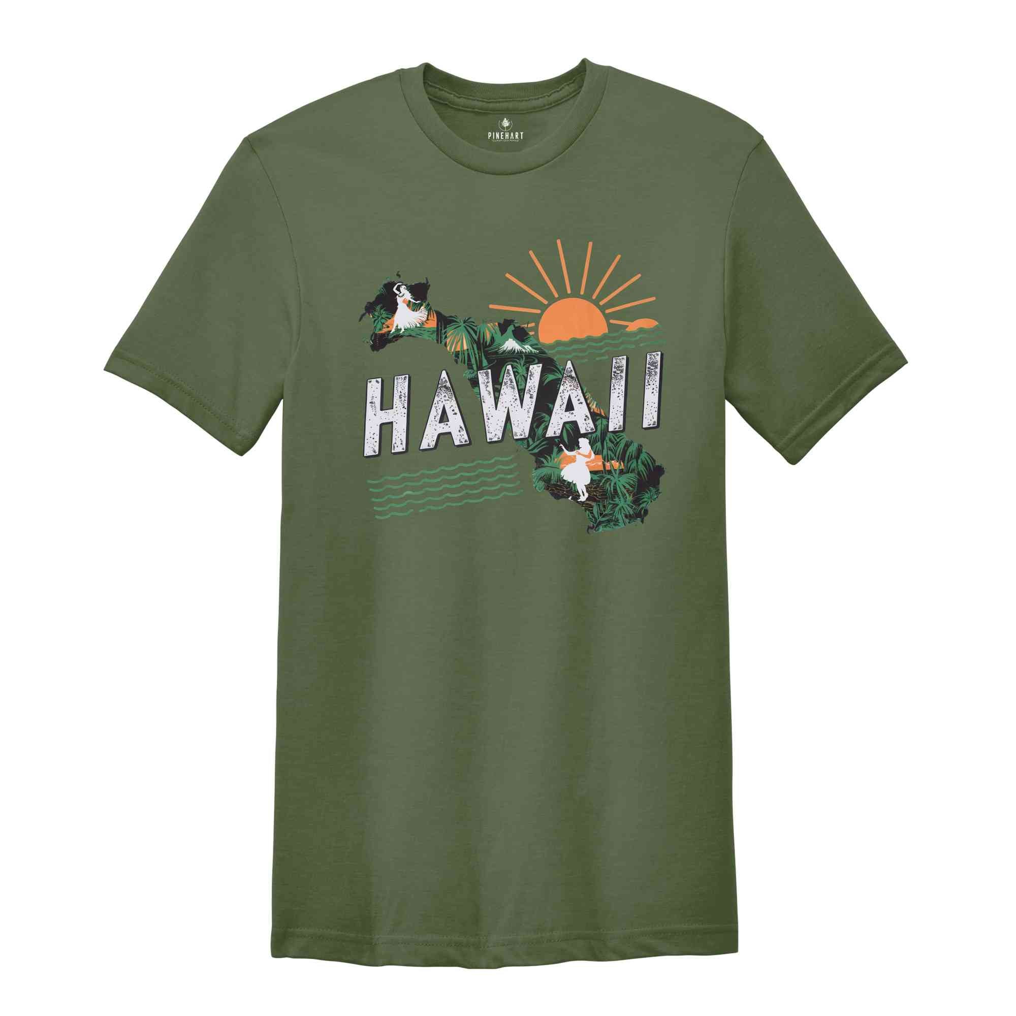 Retro State Of Hawaii Shirt, State Of Hawaii Shirt, State Shirt, Hawaii Shirt, Hawaii Lover Shirt, Family Trip Shirt, Travel Shirt