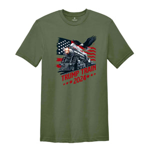 Trump Train 2024 Shirt, Funny Political T-Shirt, Donald Trump Shirt, Trump Legend Shirt, Funny Patriotic Tee