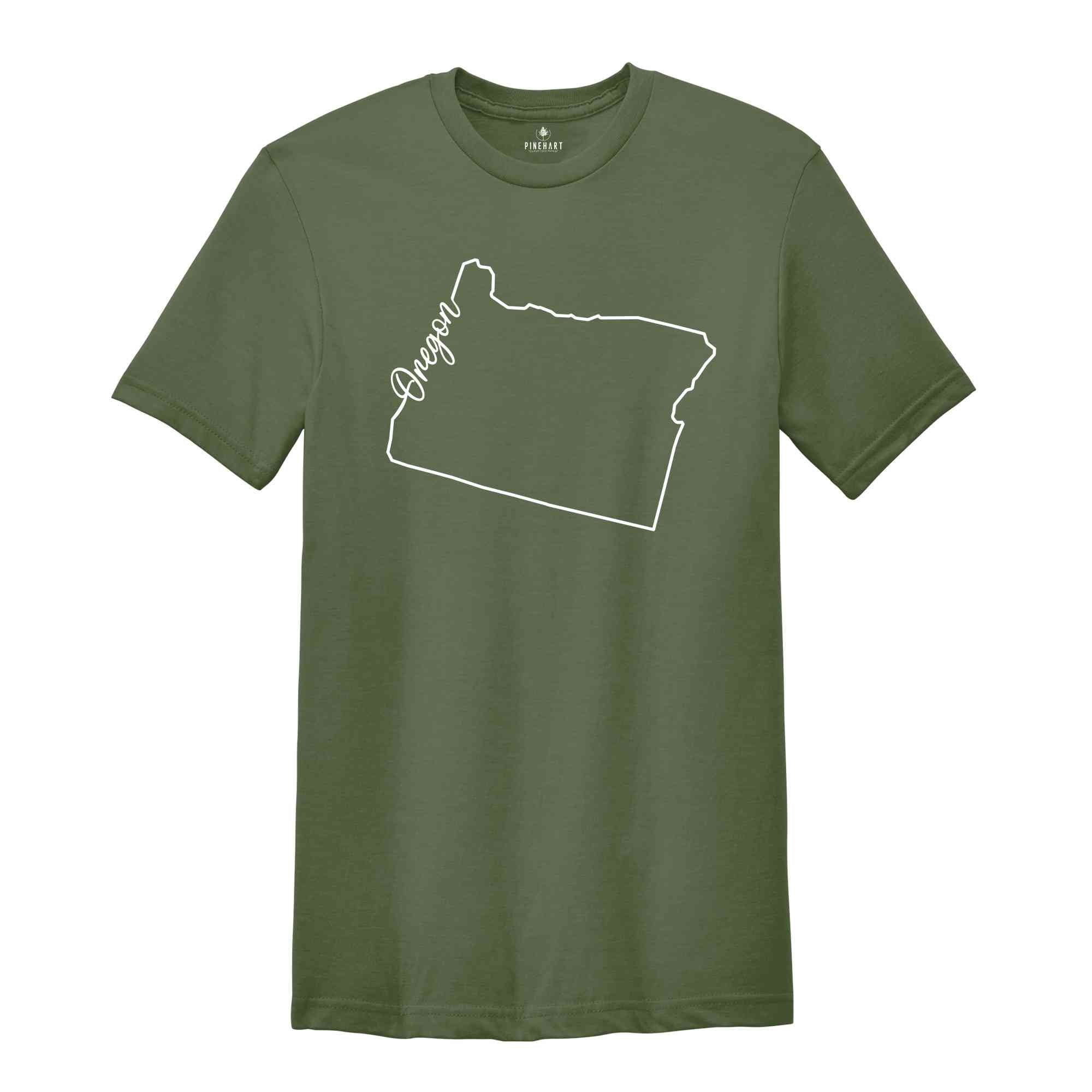 Oregon State Shirt, The USA State Shirt, Oregon USA Shirt, Oregon Map Outline Shirt, US Outline Shirt, United States Shirt