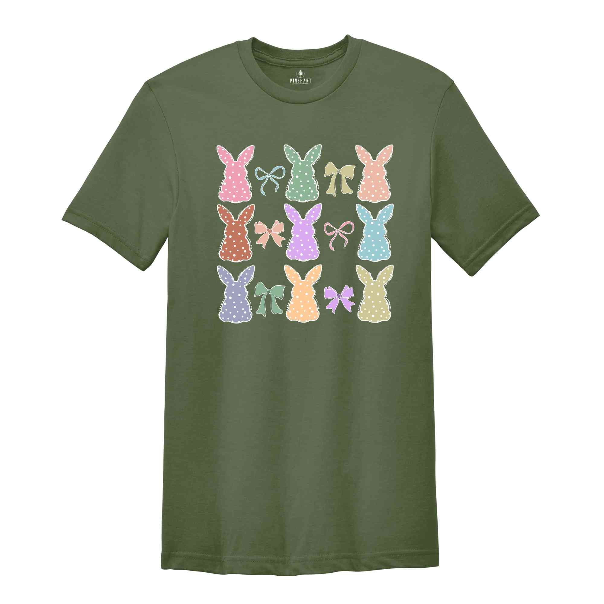 Easter Boho Bunny Shirt, Cute Bunny Shirt, Cute Easter Shirt, Easter Shirt Gift, Happy Easter Day, Kids Easter Shirt, Rabbit Lover Shirt