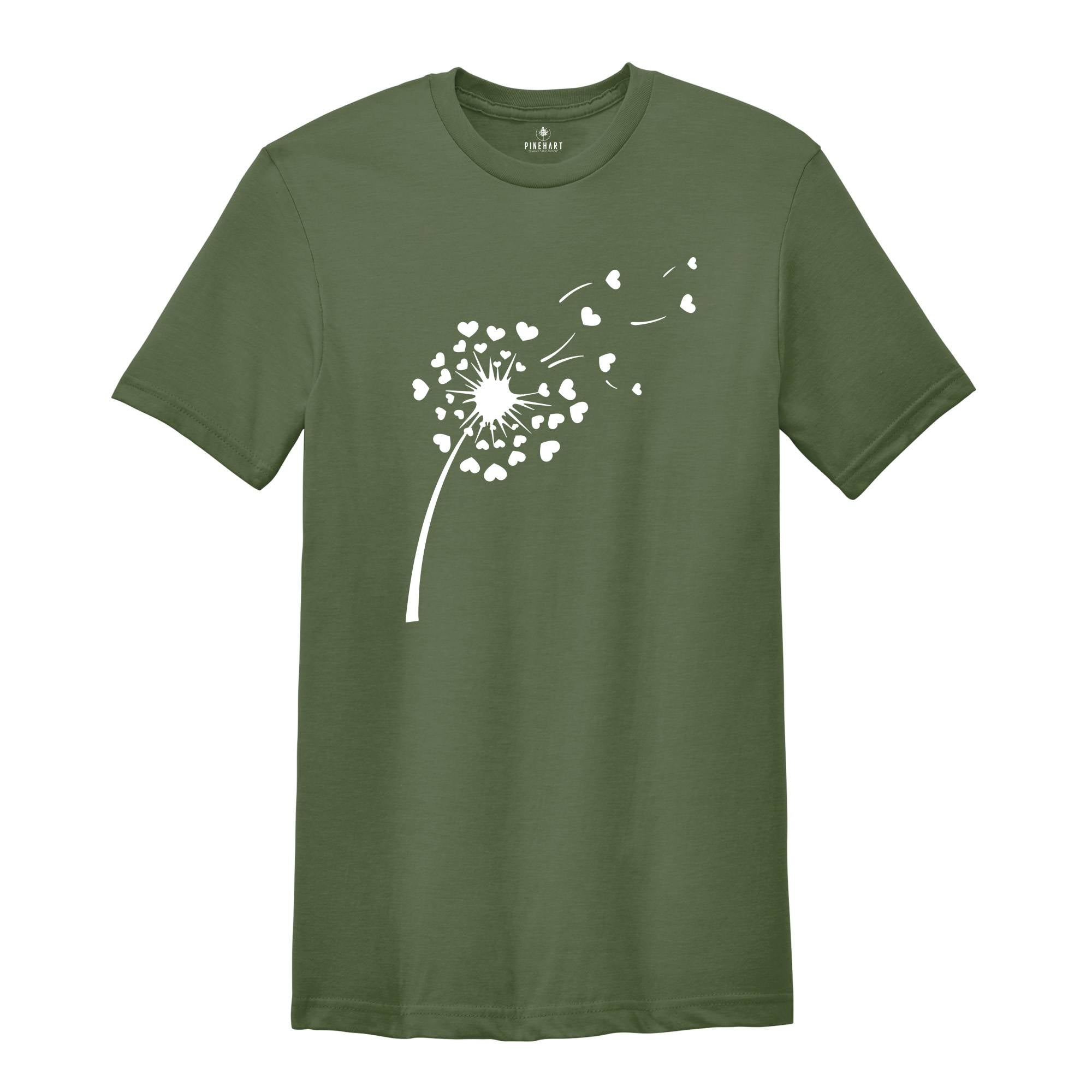 Dandelion Tee, Just Breathe Shirt, Dandelion Flower Tee, Inspirational Shirt, Floral Shirt, Dandelion T-Shirt, Dandelion Flower