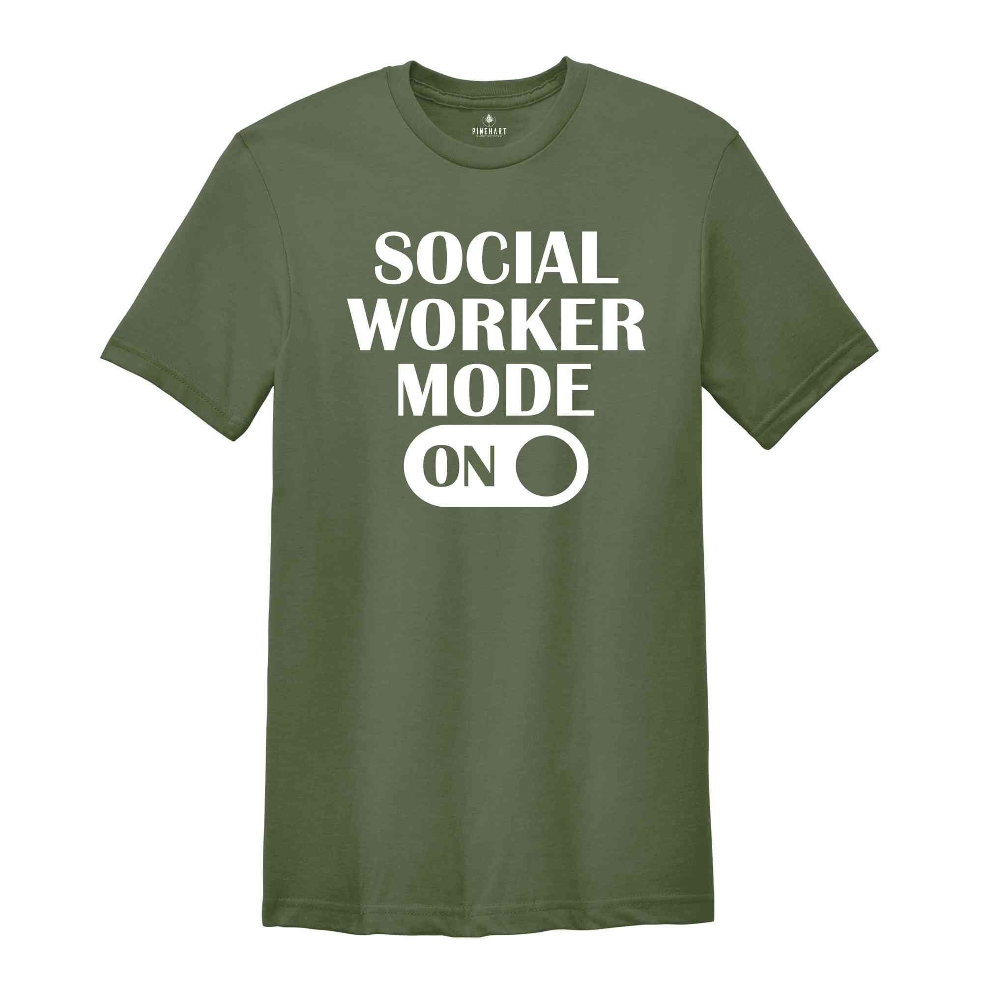 Social Worker Mode On Shirt, Gift For Social Worker, Retro Social Worker Shirt, Motivational Shirt, School Social Worker Shirt