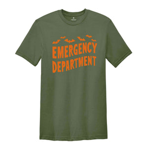 Emergency Department Halloween Shirt, ER Nurse Shirt, Emergency Medicine ER Tech ED Trauma Nurse Er Department Nurse Tshirt