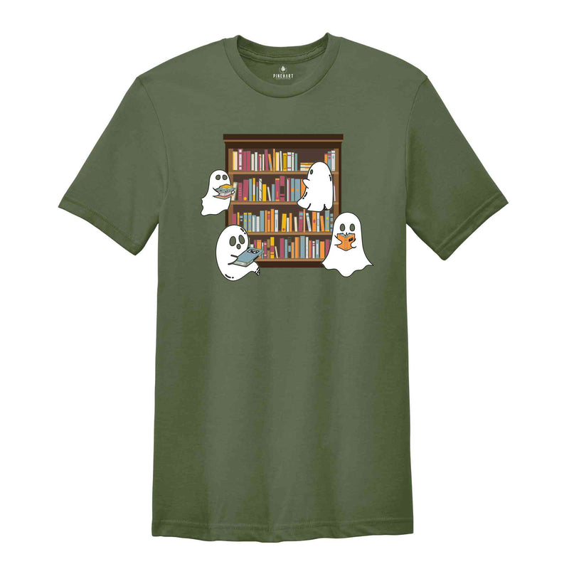 Reading Ghost Shirt, Ghost Shirt, Bookish Ghost Shirt, Book Reader Halloween Shirt, Book Ghosts Shirt, Halloween Shirt, Bookworm Shirt