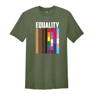 Equality Flag Shirt, Pride Shirt, LGBT Shirt, Equal Rights Shirt, Pride Shirt, LGBT Shirt, Gay Pride Shirt, Human Rights Shirt