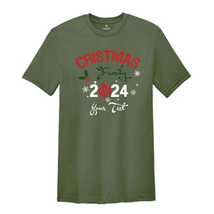 Custom Family Name Christmas 2024 Shirt, Custom Name Christmas Sweatshirt, Personalized Family Christmas Shirt, Personalize Matching Family