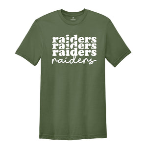 Raiders Written Team Mascot Shirt, Raiders Team Shirt, Raiders Team Spirit Shirt, Raiders Fan Tee, Raiders School Spirit