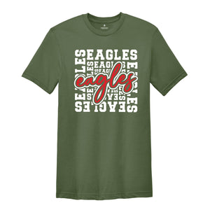 Team Mascot Shirt, Eagles T-Shirt, School Spirit Shirt, Eagles Fan Shirt, Eagles School Spirit, Eagles School Shirt, Team Mascot Shirt