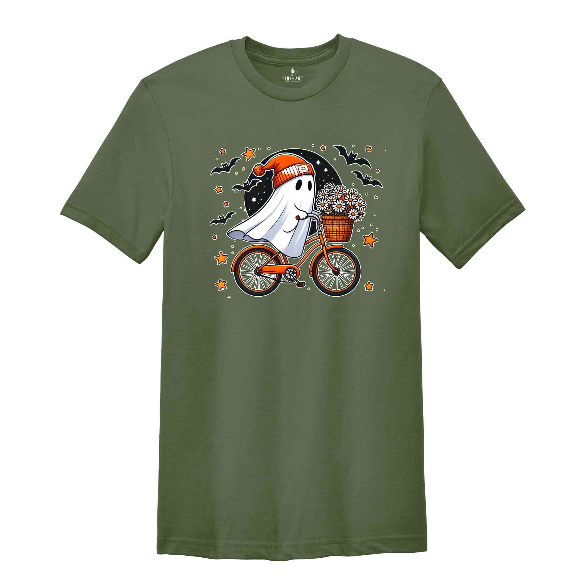 Fall Ghost Halloween Shirt, Cute Ghost Shirt, Fall Shirt, Autumn Shirt, Cozy Season Shirt, Boo Shirt, Spooky Season Shirt, Ghost Shirt