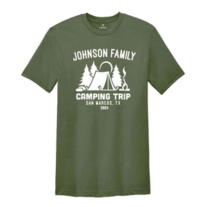 Custom Camping Shirt, Camping Crew Shirt, Camping Squad Shirt, Family Camping Shirts, Personalized Camping Shirt, Matching Shirt, Hiking Tee