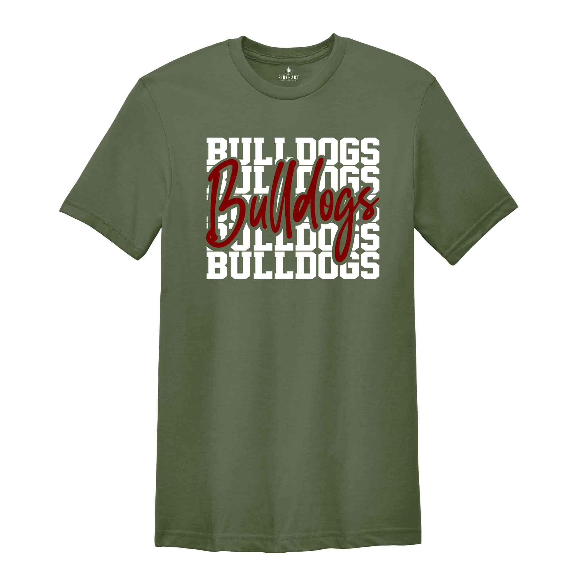 Team Mascot Shirt, Bulldogs Team Shirt, Bulldogs Football Shirt, Bulldogs Fan Shirt, Bulldogs School Shirt, Bulldogs School Spirit