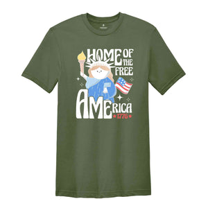 Home Of The Free America, Retro America Shirt, 4th Of July Shirt, Patriotic Shirt, Memorial Day Shirt, Republican Shirt, 1776 America