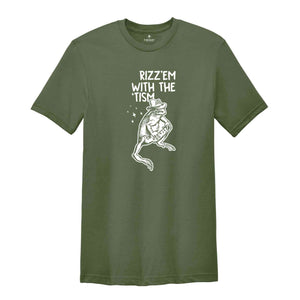 Rizz Em With The Tism Vintage T-Shirt, Retro Funny Frog T-Shirt, Frog Meme Shirt, Vintage Clothes, Vintage Frog Shirt