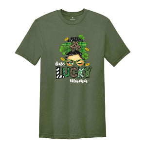 One Lucky Mama, Saint Patrick's Day Mama Shirt, Lucky Mom Shirt, St. Patrick's Day T-Shirt, Feeling Lucky T-Shirt