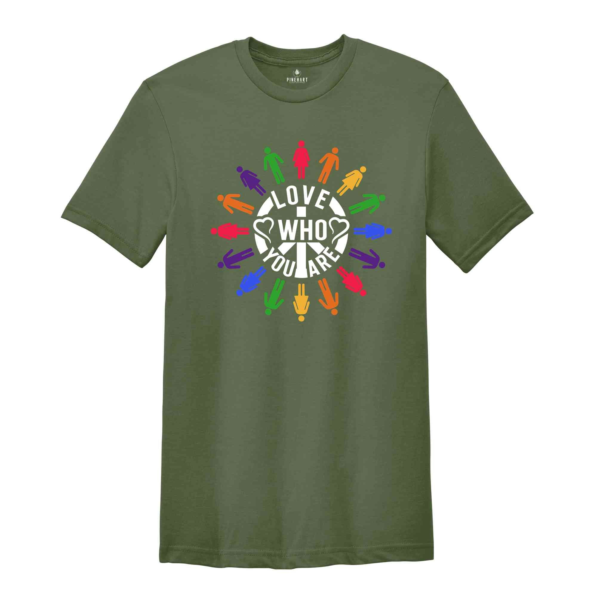 Love Who You Are Pride 2024 T-Shirt, Gay Pride Shirt, LGBT Shirt, Gay Shirt, Rainbow Shirt, Lgbt Flag Shirt, Hurts No One