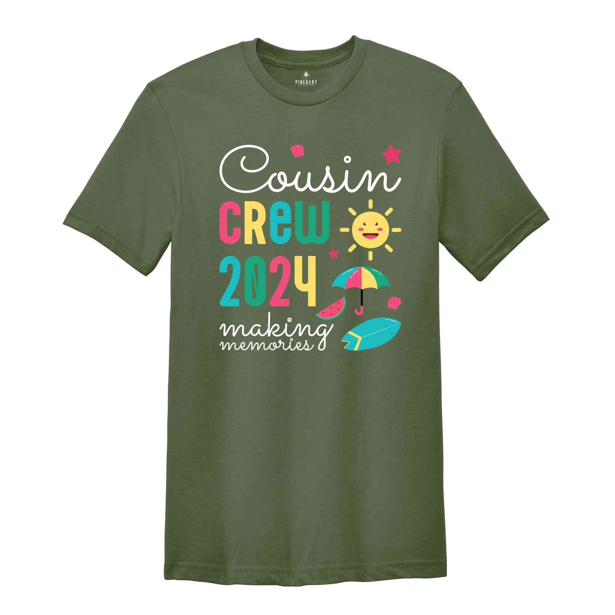 Cousin Crew 2024 Making Memories Shirt, Summer Vacation Beach Shirt, Family Matching Shirt, 2024 Cousin Crew Shirt, Family Vacation Shirt