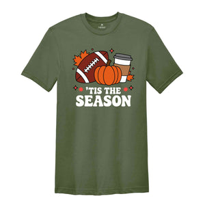 Tis The Season Shirt, Thanksgiving Pumpkin Shirt, Fall Shirts, Fall Gifts, Gameday Fall Shirt, Fall Vibes Shirt, Autumn Shirt