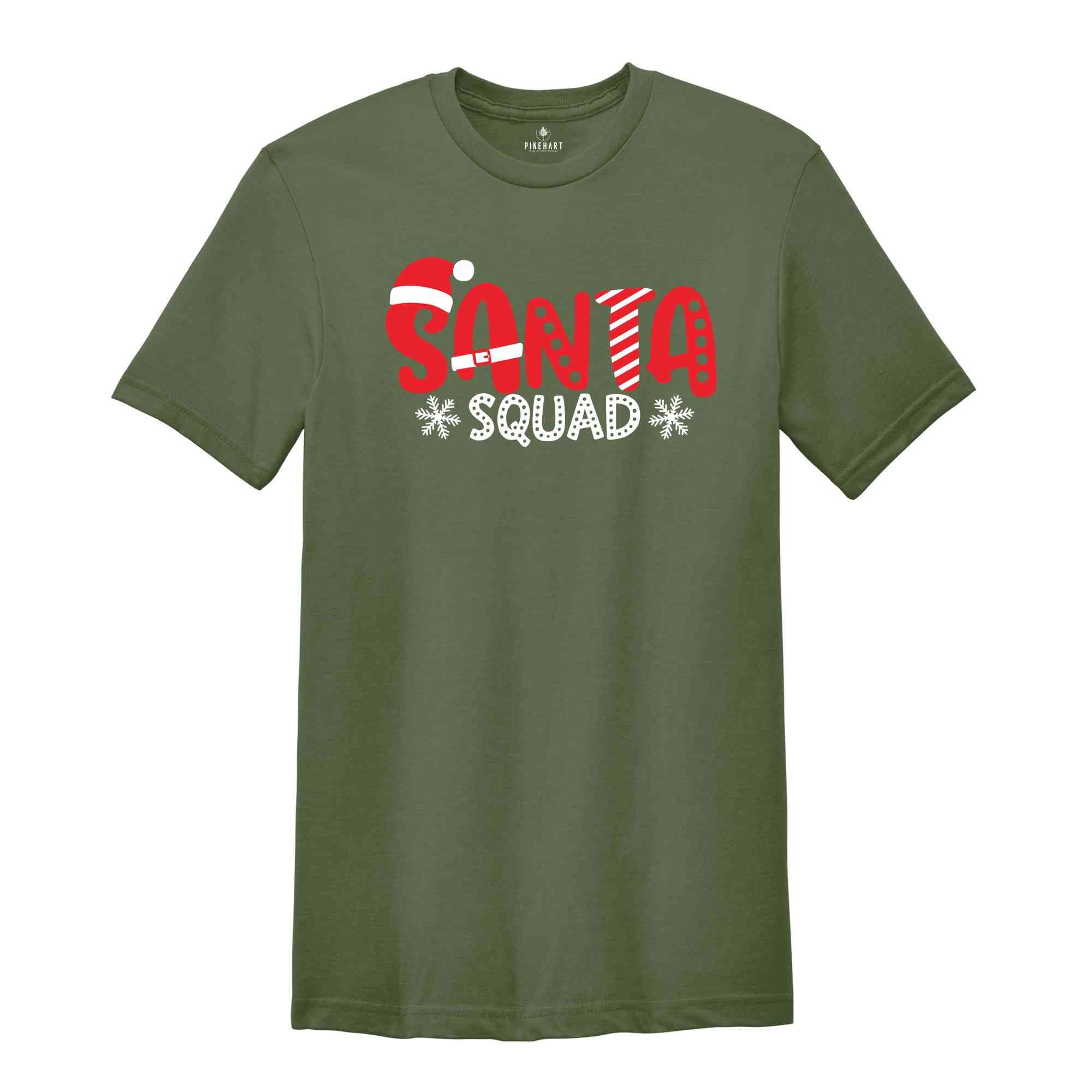 Santa Squad Christmas Tee, Santa Claus Shirt, Xmas Gift, Christmas Shirt, Holiday Shirt, Santa Crew Tee, Family Matching