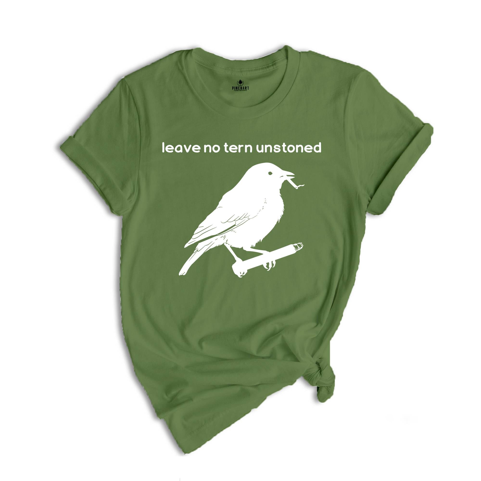 Leave No Tern Unstoned Shirt, Funny Bird Shirt, Bird Watching Shirt, Gift For Bird Watcher, Summer Shirt, Birding Shirt, Bird Nerd Shirt