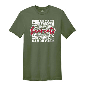 Team Mascot Shirt, Bearcats Team Shirt, Bearcats Team Spirit Shirt, Bearcats Fan Shirt, Bearcats School Shirt, Bearcats School Spirit