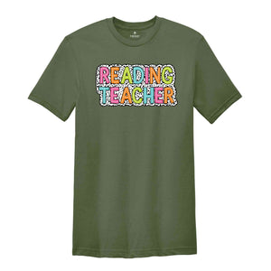 Reading Teacher Shirt, Teacher Gift, Cute Teacher Shirt, Teacher Life Shirt, Teaching Shirt, Gift For Teacher, Back To School Shirt