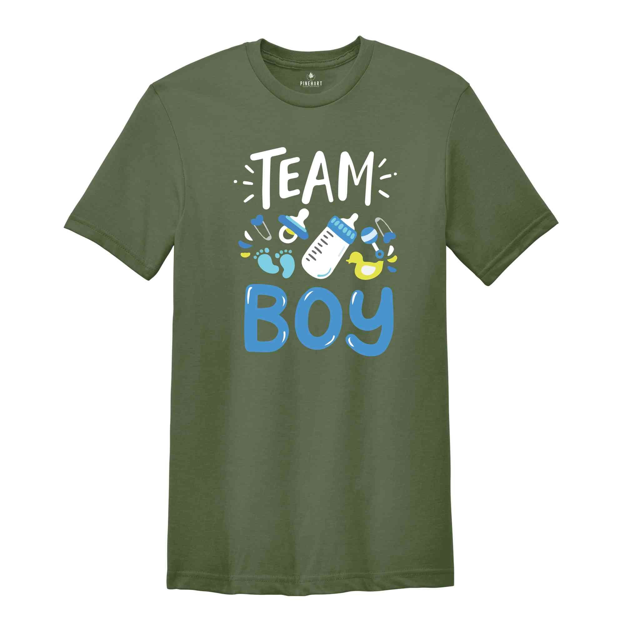 Team Girl Shirt, Team Boy Shirt, Gender Reveal Shirt, Pregnancy Announcement Shirt, Baby Shower Tshirt, Team Girl And Boy Tees