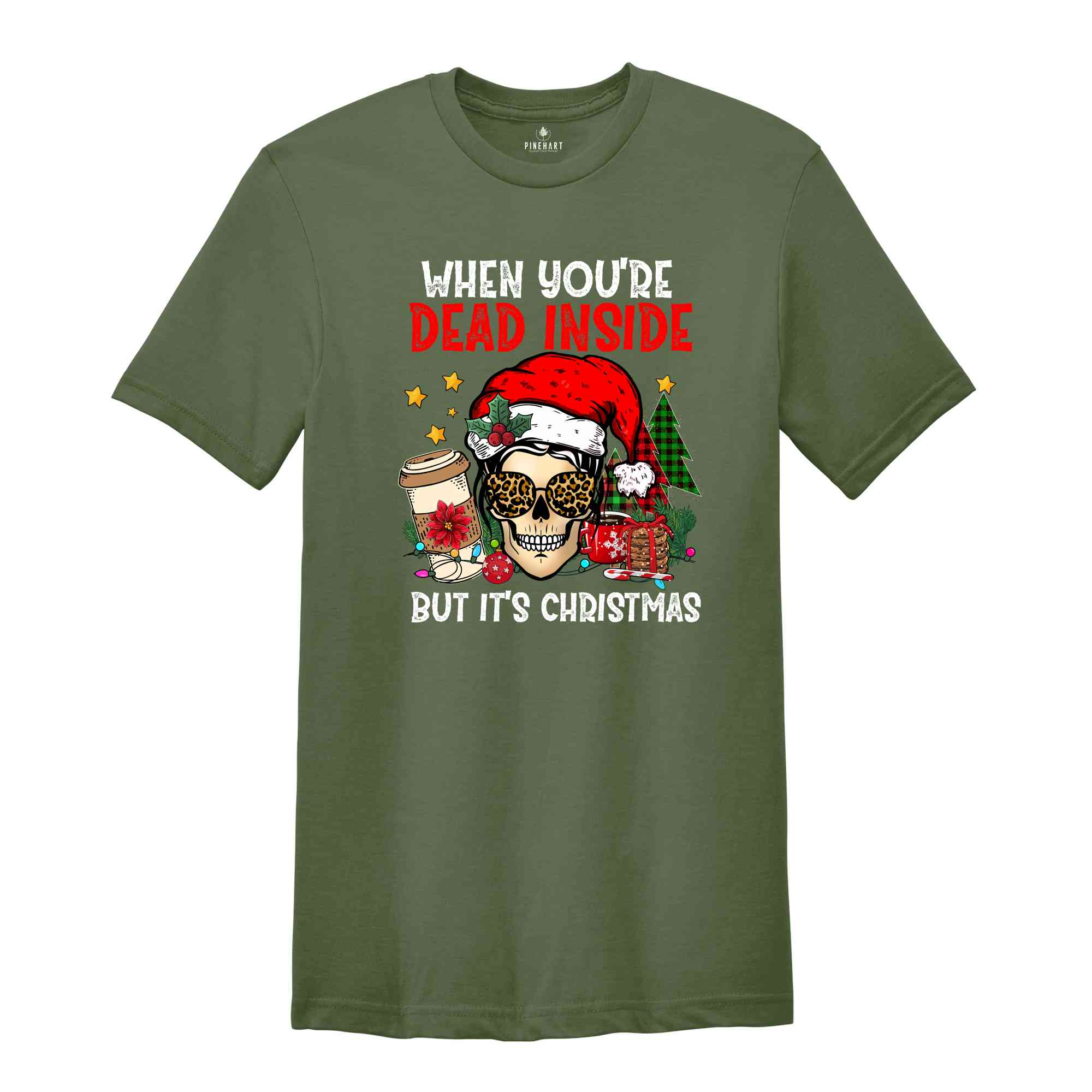 When You're Dead Inside But It's Christmas Shirt, Christmas Party Shirt, Christmas Skeleton Shirt, Xmas Gift, Funny Christmas Shirt