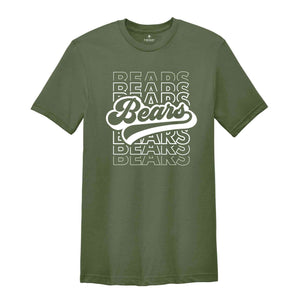 Bears Team Mascot Shirt, Bears Team Shirt, Bears Football Shirt, Bears Fan Shirt, Bears School Shirt, Bears School Spirit, Bears Team Spirit