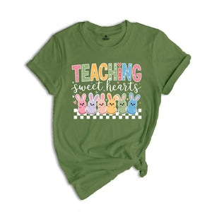 Teacher Valentine's Day Shirt, Checkered Teaching Shirt, Teaching Sweethearts Shirt, Teacher Valentines Day Gift