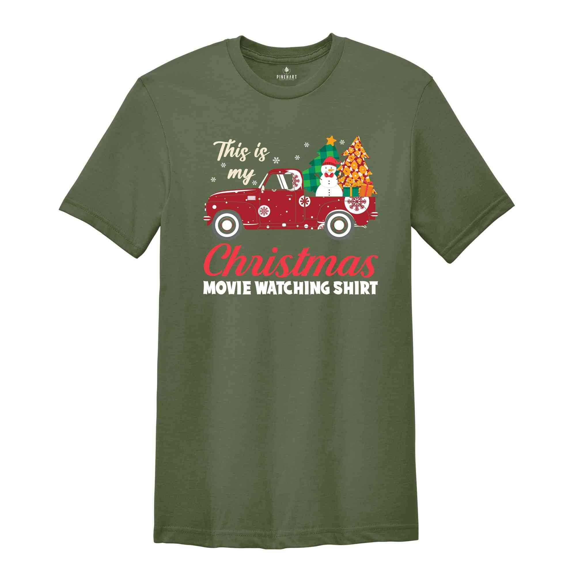 This Is My Christmas Movie Wathing Shirt, Cute Christmas Shirt, Movie Lover Gift, Holiday Movie Shirt, Movie Watching Shirt