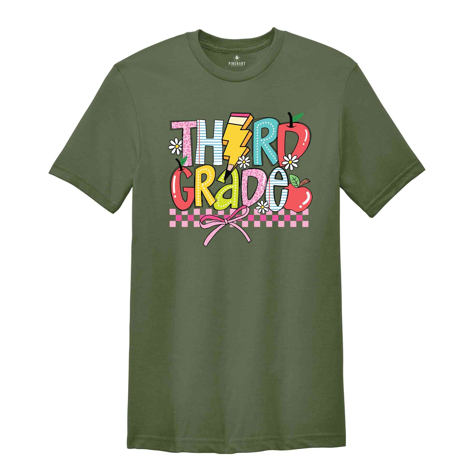 Hello Third Grade Shirt, 3rd Grade Shirt, Back To School Shirt, Third Grade Gift, Third Day Of School Shirt, Third Grade Teacher Shirt