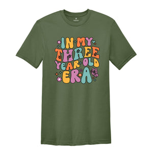 In My Three Year Old Era Shirt, Three Birthday Shirt, Kids Birthday Party Shirt, Birthday Celebrant Shirt, Birthday Kids Shirt, Kids Shirt