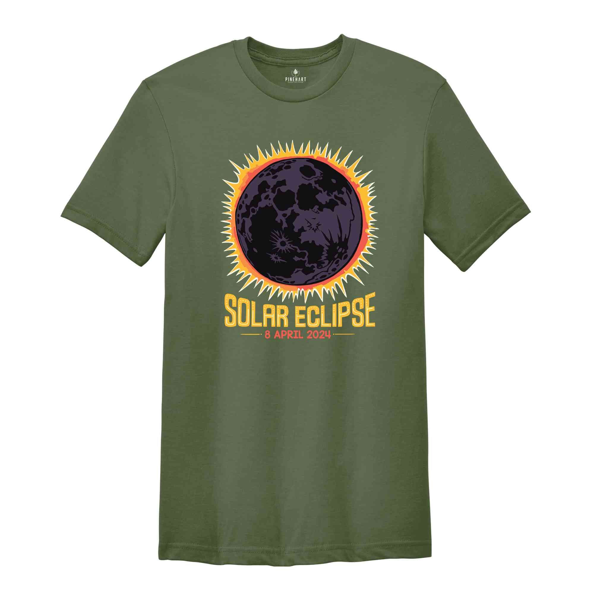 Solar Eclipse 2024 T-Shirt, April 8 2024 Solar Eclipse, Total Solar Eclipse Apparel, Solar Eclipse Shirt