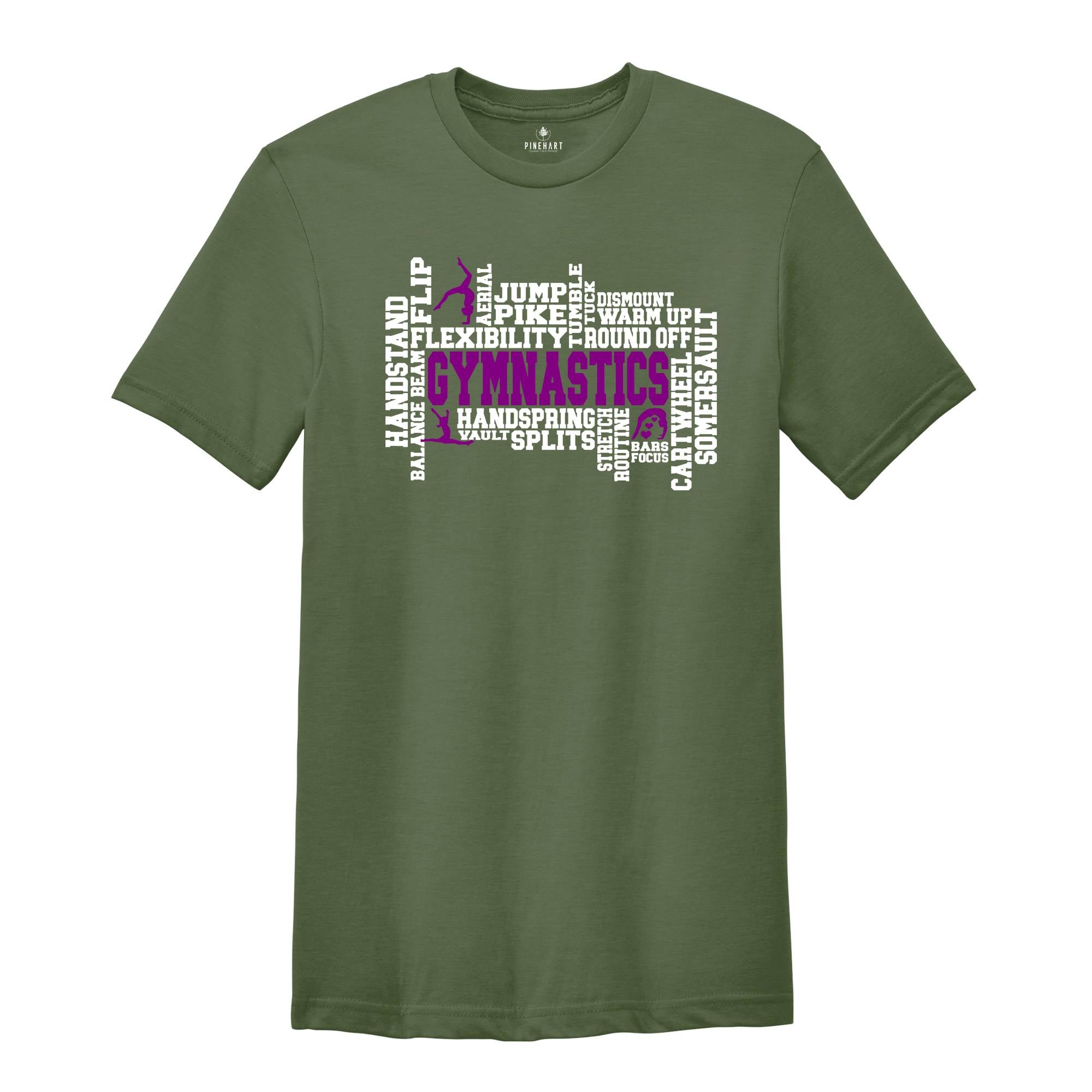 Gymnastics Shirt, Gymnastics Word Shirt, Gymnast Shirt, Girls Gymnast Tee, Woman Gymnastics, Gymnastic Gift, Gymnastics Daughter Tee