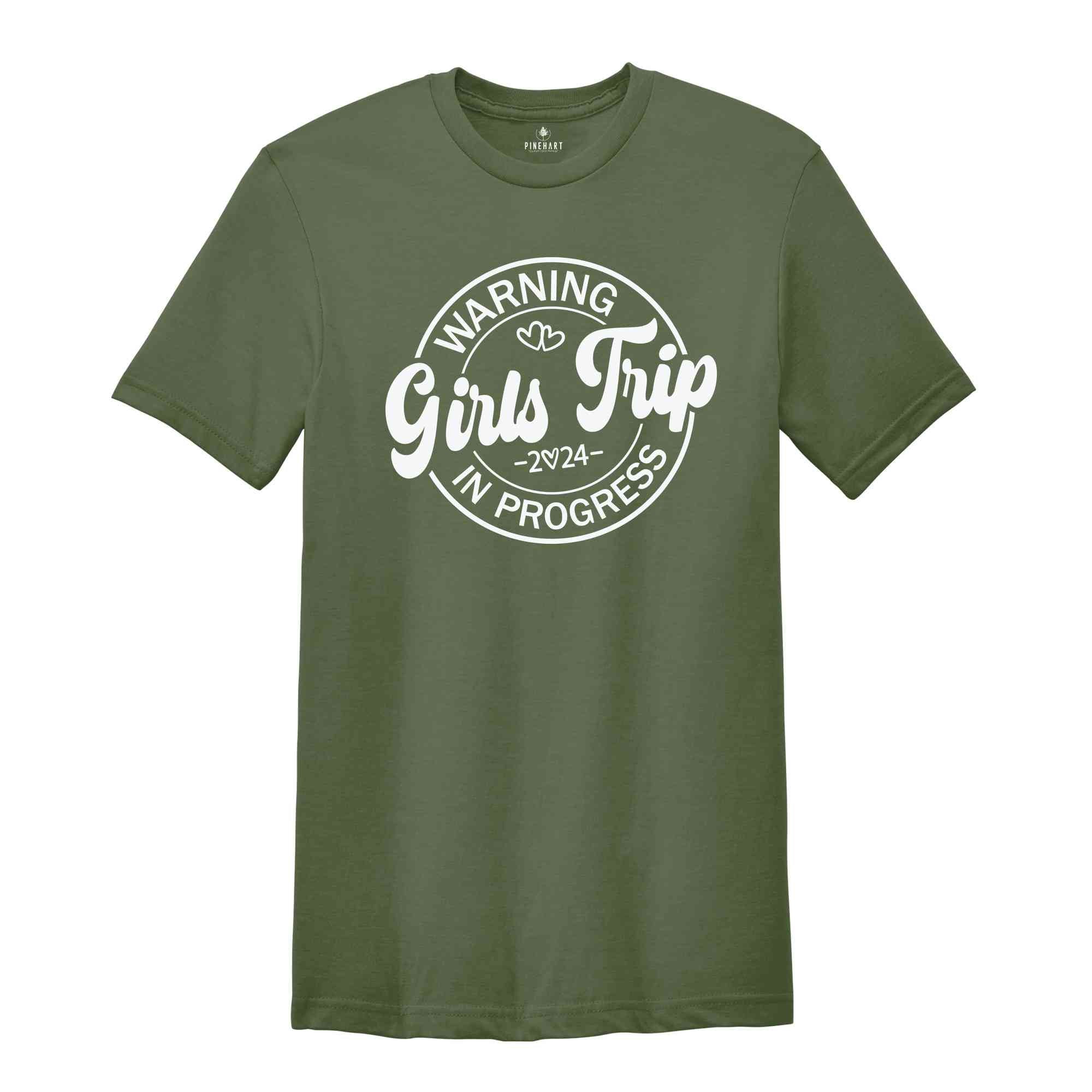 Warning Girls Trip Shirt, Girls Trip Shirt, Vacation Shirt, Trip Shirt, Girls Vacation Graphic Tee, Girls Matching Shirt, Gift For Bestie