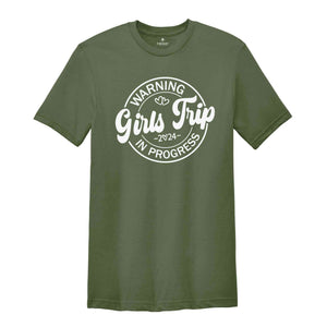 Warning Girls Trip Shirt, Girls Trip Shirt, Vacation Shirt, Trip Shirt, Girls Vacation Graphic Tee, Girls Matching Shirt, Gift For Bestie