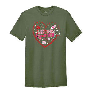 Emergency Department Valentine Shirt, Emergency Department, Er Nurse Shirt, Emergency Department, Er Tech Shirt