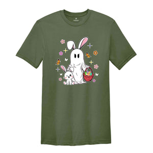 Cute Ghost Bunny Shirt, Ghost Rabbit Shirt, Happy Easter Day, Easter Day Shirt, Easter Day Gift, Rabbit Lover Shirt, Spring Easter Shirt