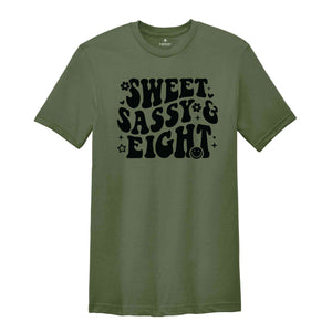 Sweet Sassy Eight Shirt, Birthday Girl Shirt, Cute Birthday Shirt, Tie Dye Shirt, Birthday Party Shirt Girl, Birthday Gift, Kids Tshirt