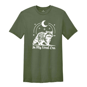 In My Feral Era Shirt, Raccoon Shirt, Funny Raccoon T-Shirt, Weird core Shirt, Women Raccoon T-Shirt