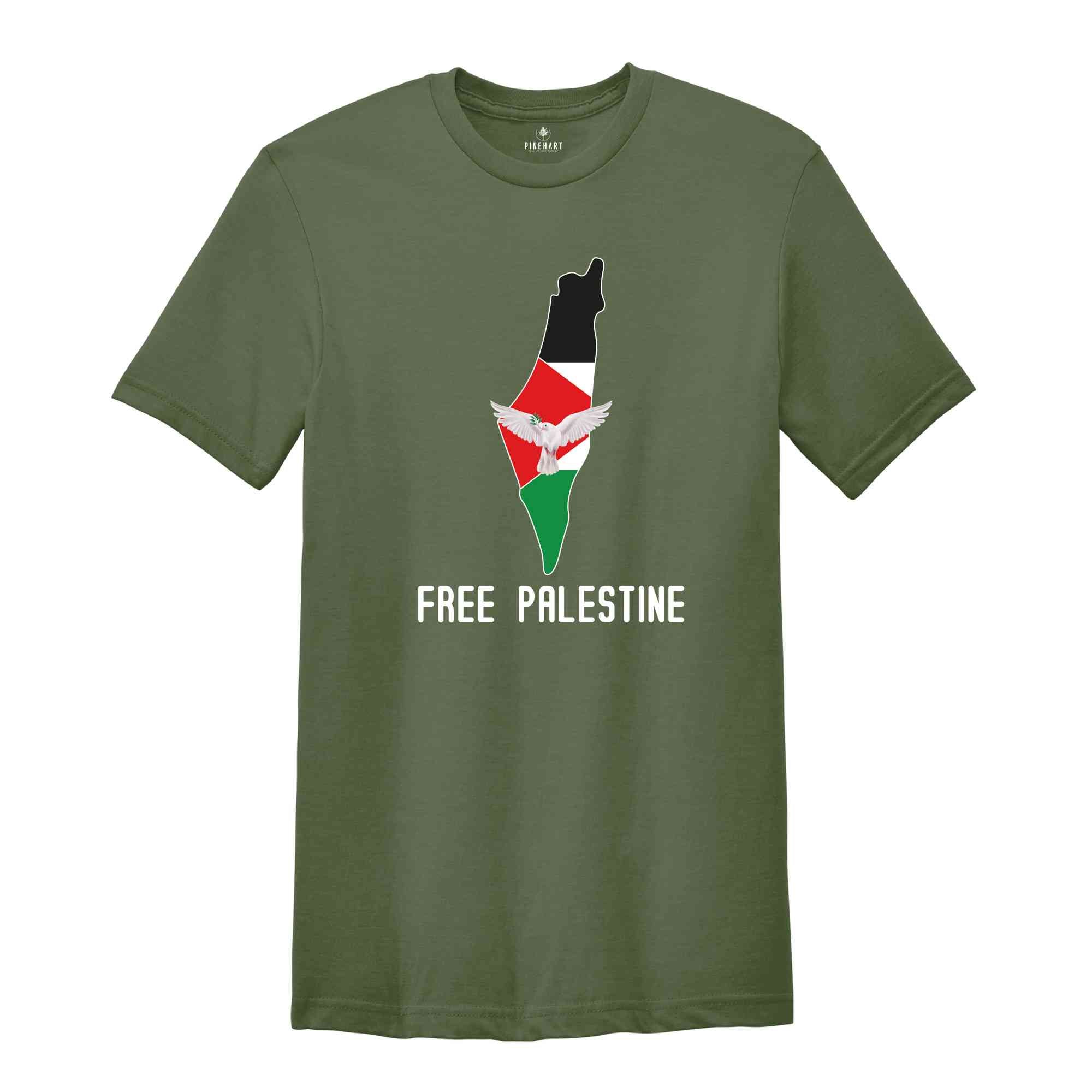 Free Palestine Shirt, Social Justice Shirt, World Peace Shirt, Solidarity Shirt, Emblematic Clothing, Human Rights Shirt