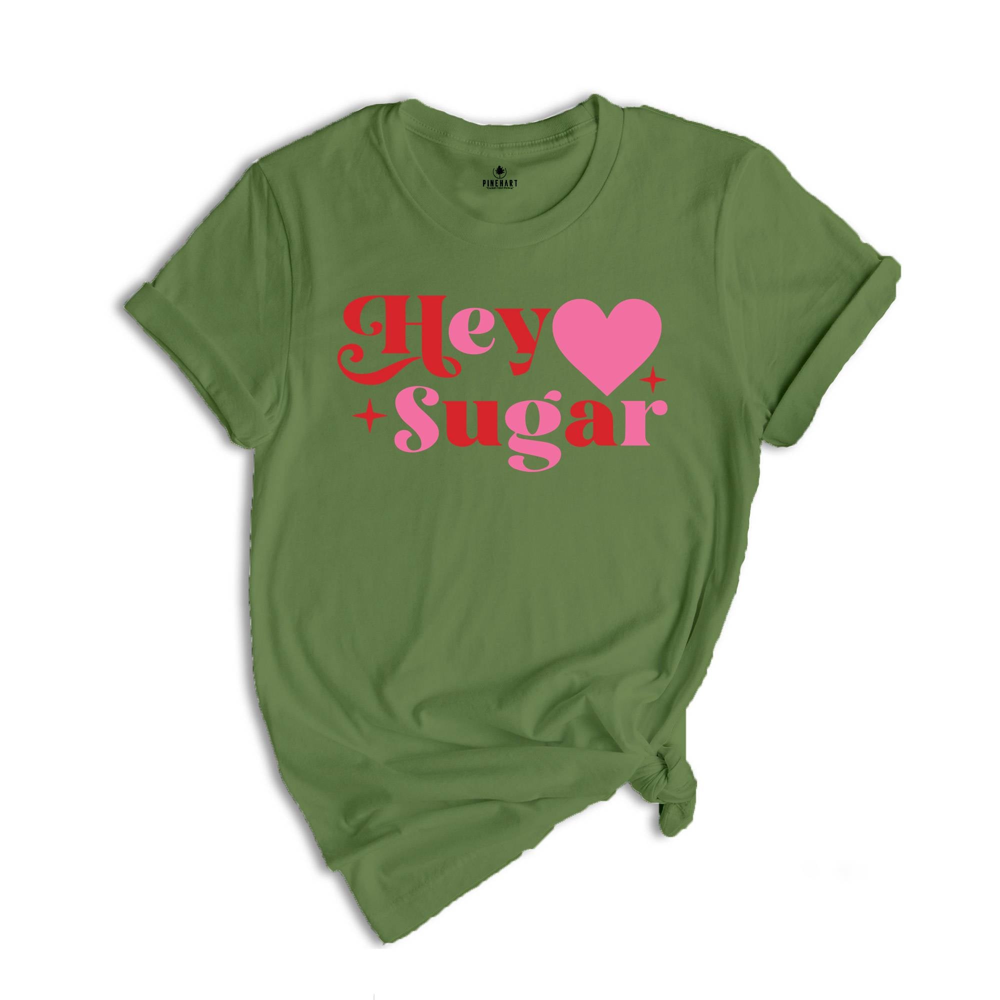 Hey Sugar Shirt, Valentines Day Heart Shirt, Couple Matching Shirt, Love You Shirt, Valentine's Day Gift, Valentine Shirt, Heart Shirt