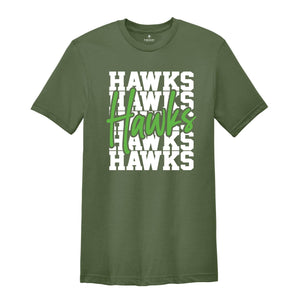 Team Mascot Shirt, Hawks Team Shirt, Hawks Football Shirt, Hawks Fan Shirt, Hawks School Shirt, Hawks School Spirit, Hawks Basketball Tee