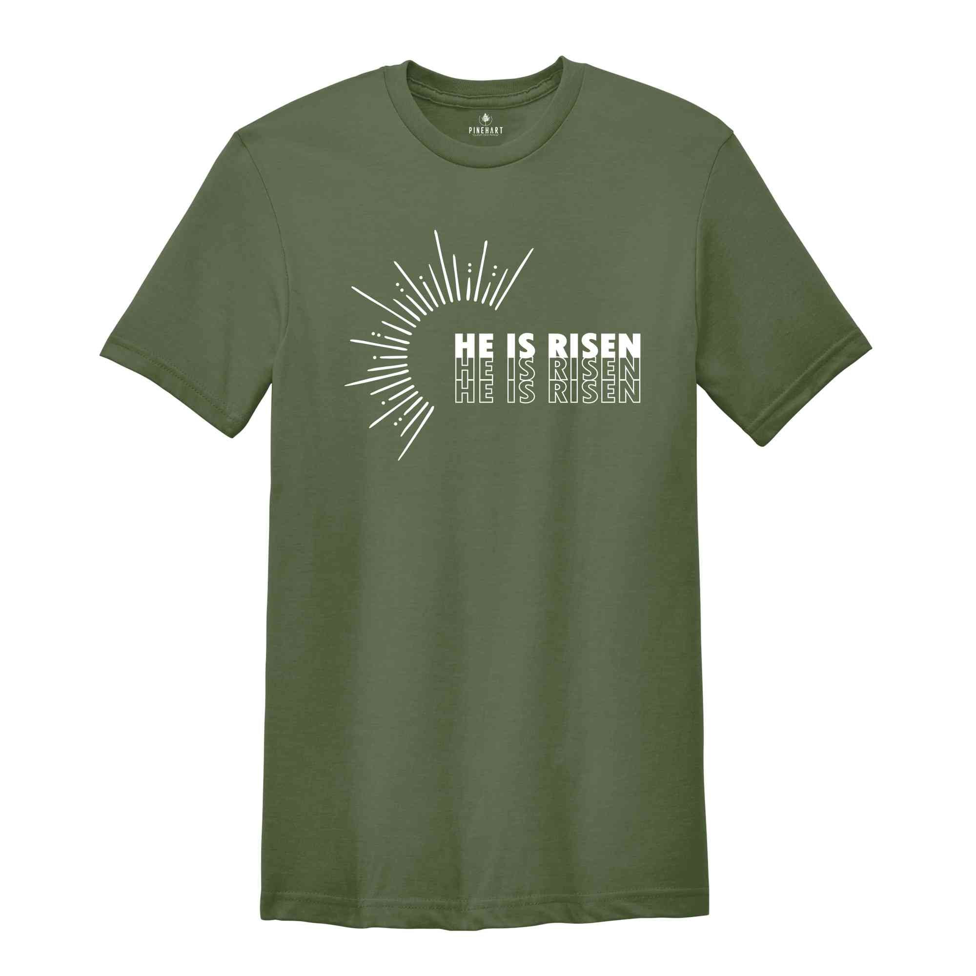 He is Risen Shirt, Religious Jesus Shirt, Easter Shirt, Christian Shirt, Faith Shirt, Trendy Easter Shirt