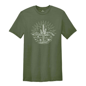 Cactus T-Shirt, Desert Life Shirt, Camping Shirt, Desert Life Lovers, Desert Landscape Tee, Country Shirt